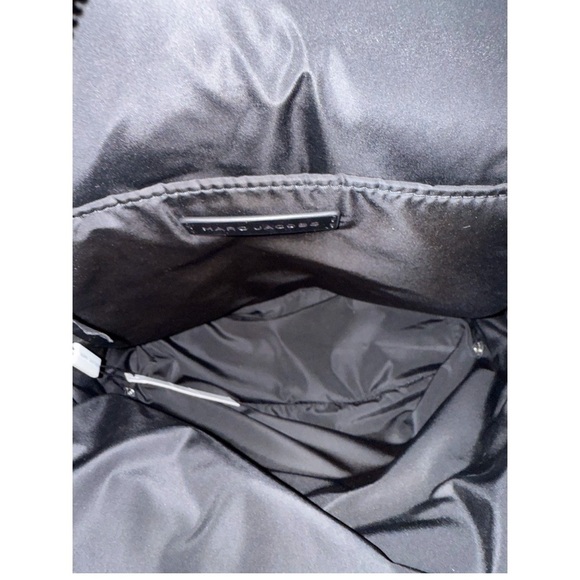 MARC JACOBS Quilted Nylon Backpack Black Large Laptop School Travel Bag NWT - Picture 11 of 15